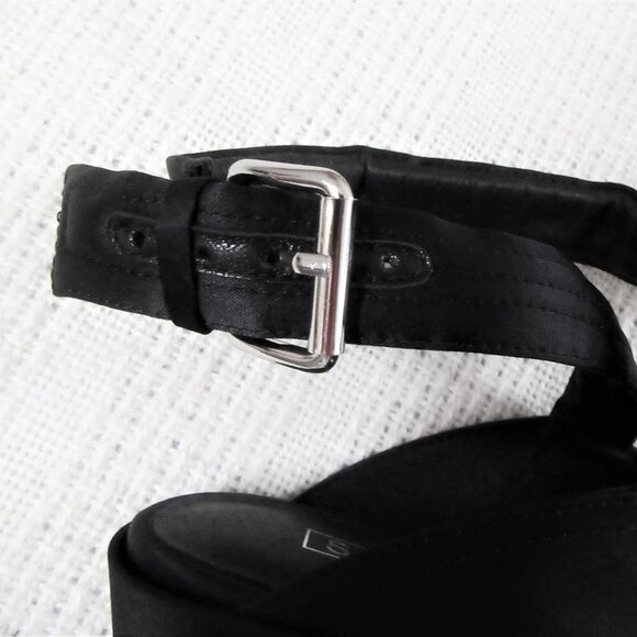 sz 7 new SOL SANA Gabby satin leather heels sandals - Picture 10 of 12